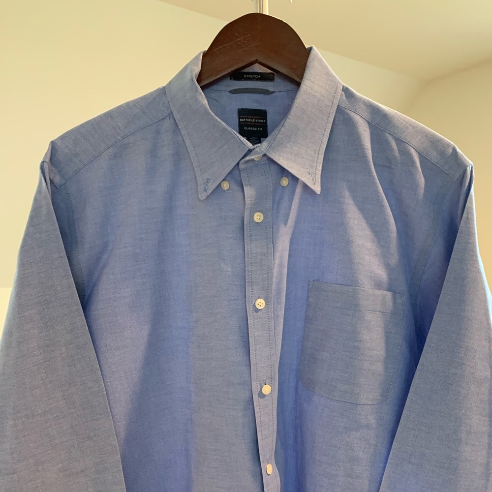 Men’s dockers long sleeve button down heavy cotton